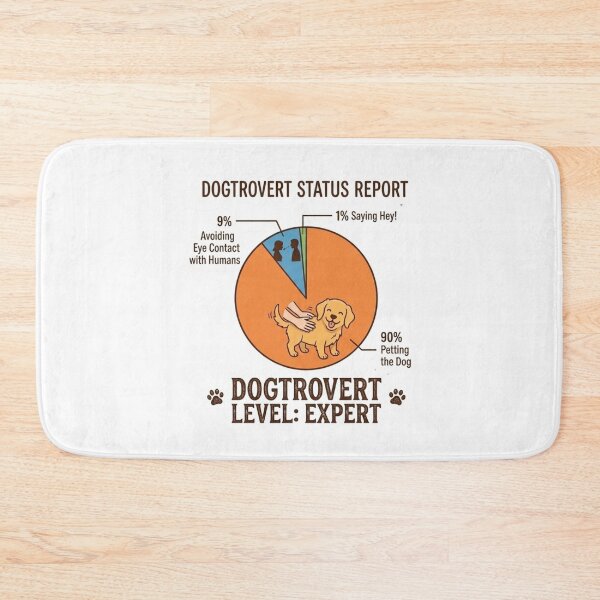 Item preview, Dogtrovert Status Report Funny Pie Chart - Dogtrovert Level Expert designed and sold by Neurospicy Trolls.