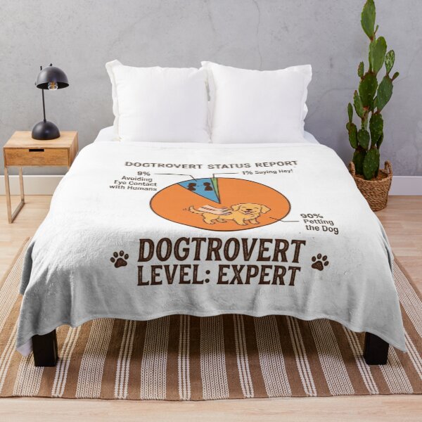 Item preview, Dogtrovert Status Report Funny Pie Chart - Dogtrovert Level Expert designed and sold by Neurospicy Trolls.
