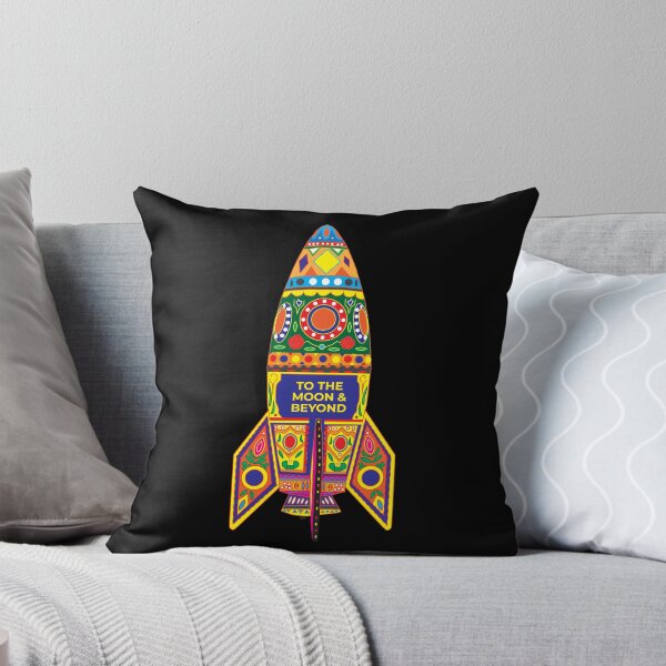 Item preview, Pakistani Truck Art Rocket To The Moon And Beyond designed and sold by KromaDesignLab.