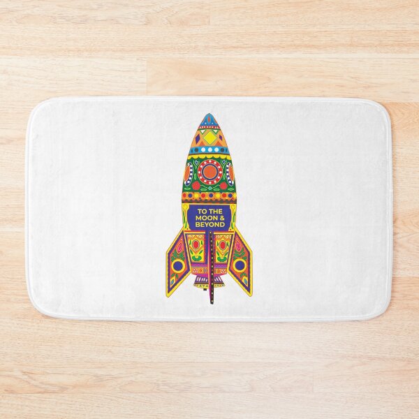 Item preview, Pakistani Truck Art Rocket To The Moon And Beyond designed and sold by KromaDesignLab.