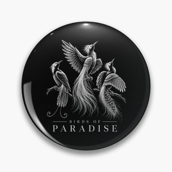 Item preview, Birds of Paradise Vintage Line Art | Elegant Exotic Bird Nature Illustration designed and sold by maseno.