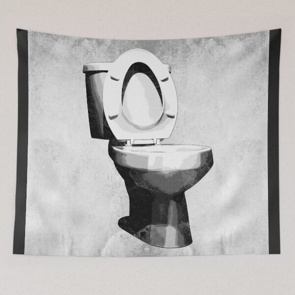Item preview, Porcelain Toilet With Raised Lid designed and sold by Ghoul Enterprises.