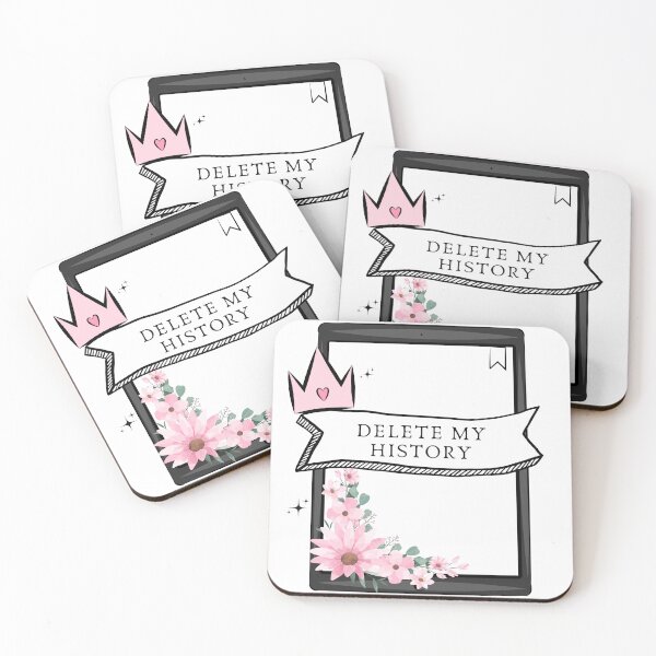 Item preview, Delete My History | My Pink Kindle designed and sold by Nyxander's Bookish Catalogue.