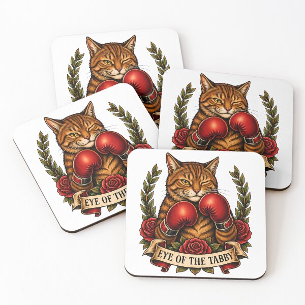 Item preview, Eye Of The Tabby Boxing Cat Tattoo designed and sold by Old's Cool Cat Studio.