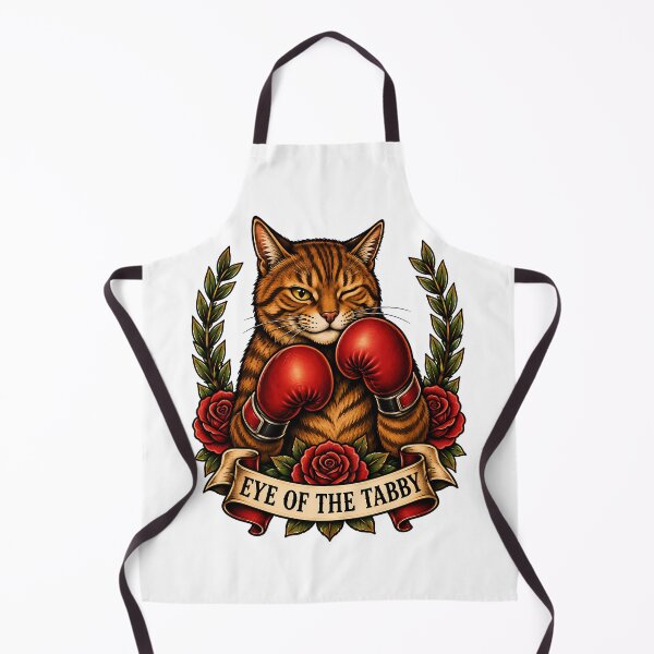 Item preview, Eye Of The Tabby Boxing Cat Tattoo designed and sold by Old's Cool Cat Studio.