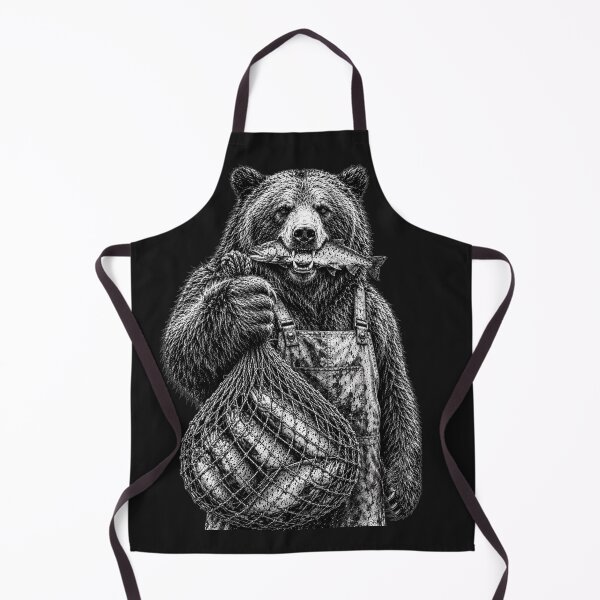 Item preview, Bear Salmon Fishing designed and sold by Fat Mustache Designs.