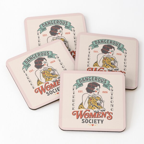 Item preview, Dangerous Women’s Society — Vintage Tattoo Feminist Graphic designed and sold by HotFluff.