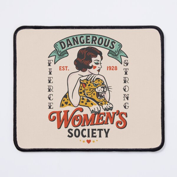 Item preview, Dangerous Women’s Society — Vintage Tattoo Feminist Graphic designed and sold by HotFluff.