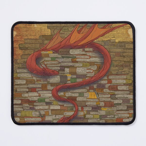 Item preview, Dragon, guardian of the books designed and sold by JaviDragonart.