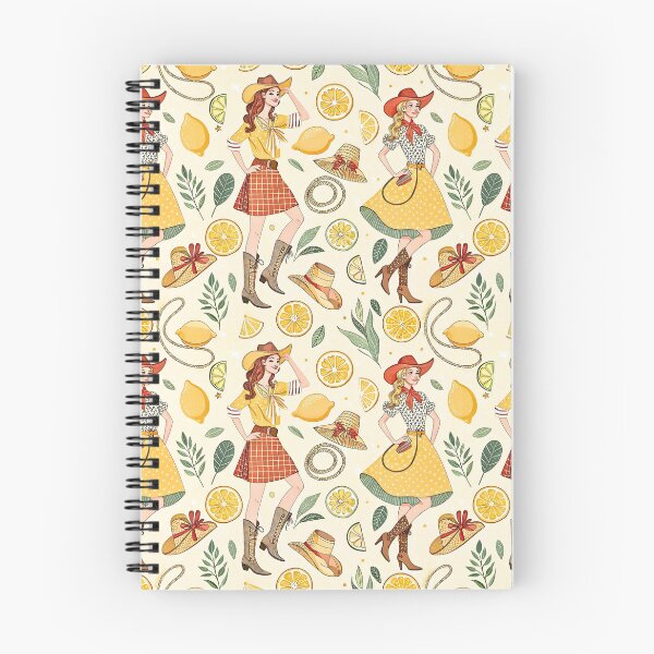 Item preview, Cowgirl Lemon Summer Fashion Pattern designed and sold by Storybook Botanica.
