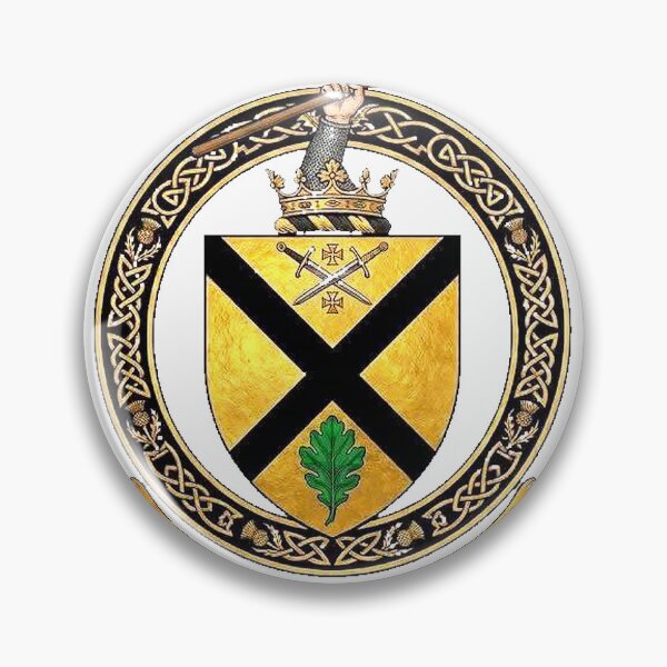 Item preview, Celtic Coat of Arms — Celtic Knotwork Crest with Oak Leaf & Saltire designed and sold by simple-jack-art.