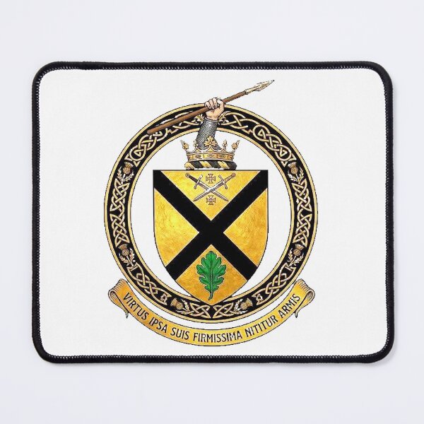 Item preview, Celtic Coat of Arms — Celtic Knotwork Crest with Oak Leaf & Saltire designed and sold by simple-jack-art.