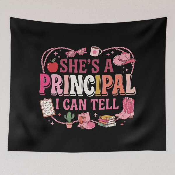 Item preview, She's A Principal I Can Tell Cowgirl Teacher Back to School T-Shirt | Funny Western School Graphic Gift designed and sold by Trendably.