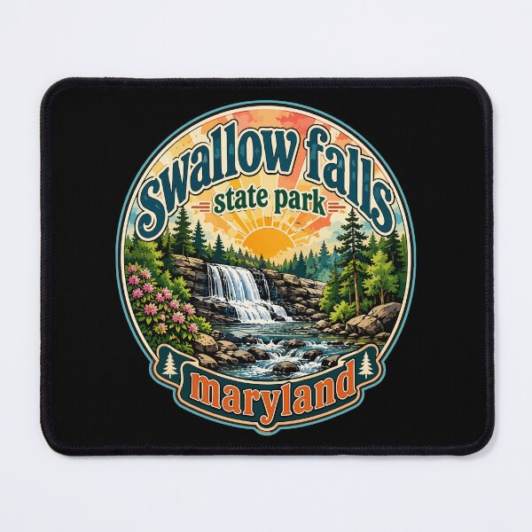 Item preview, Swallow Falls State Park Travel Watercolor designed and sold by TomFrontierArt.