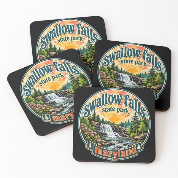 Item preview, Swallow Falls State Park Travel Watercolor designed and sold by TomFrontierArt.