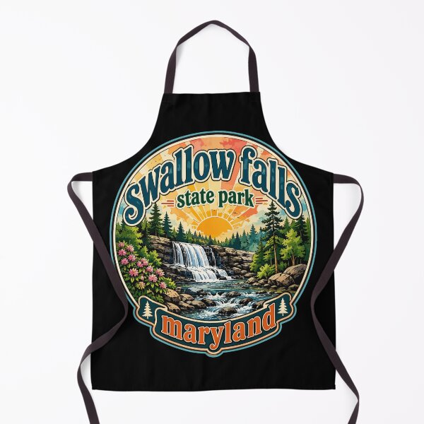 Item preview, Swallow Falls State Park Travel Watercolor designed and sold by TomFrontierArt.