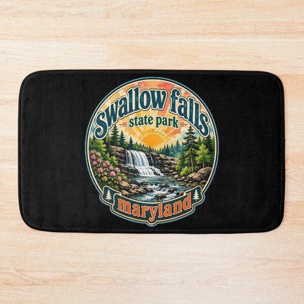 Item preview, Swallow Falls State Park Travel Watercolor designed and sold by TomFrontierArt.