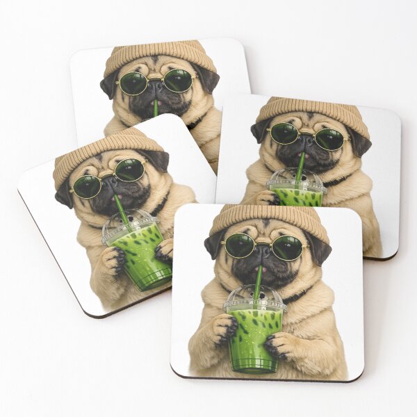 Item preview, Pug at the coffee shop designed and sold by PhotosByG.