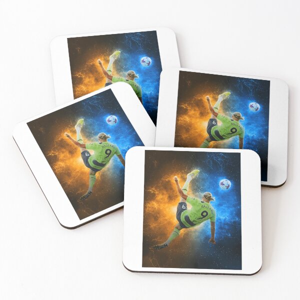 Item preview, Erling Haaland Bicycle Kick Goal Poster designed and sold by TOPSHOPIAs.