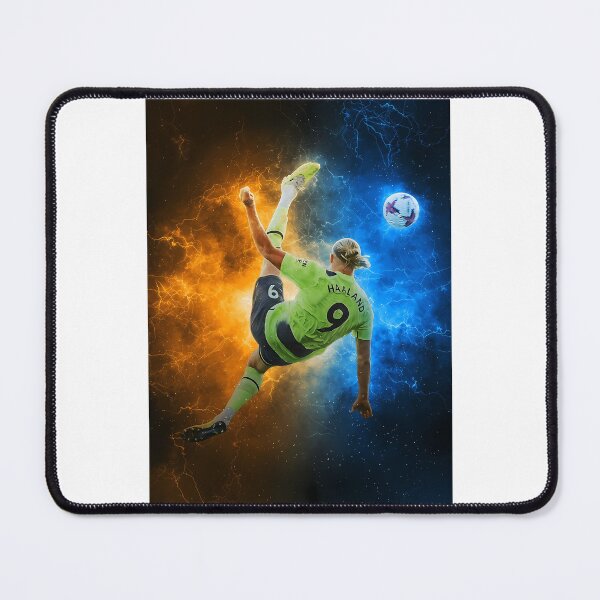 Item preview, Erling Haaland Bicycle Kick Goal Poster designed and sold by TOPSHOPIAs.