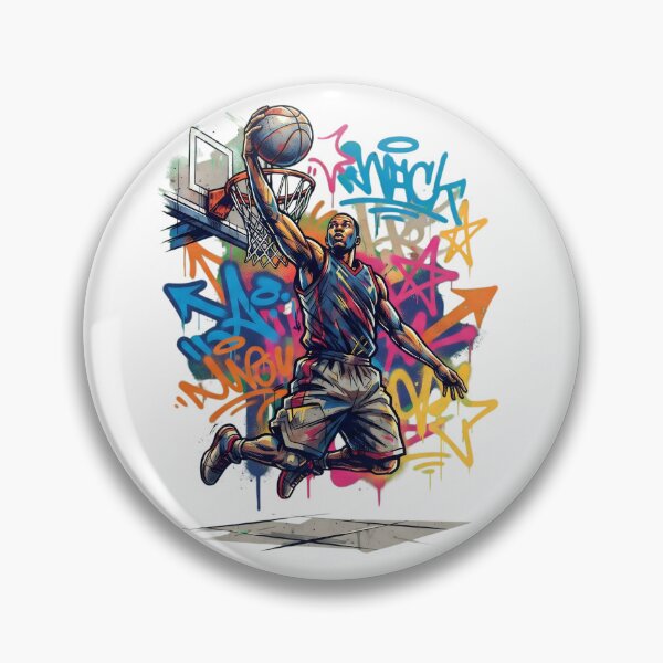 Item preview, Urban Graffiti Basketball Street Art Graphic designed and sold by CourtVibe.