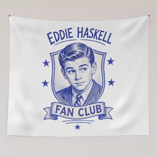 Item preview, Eddie Haskell Fan Club – Vintage Mayfield Classic TV Design designed and sold by Snarky Threads.