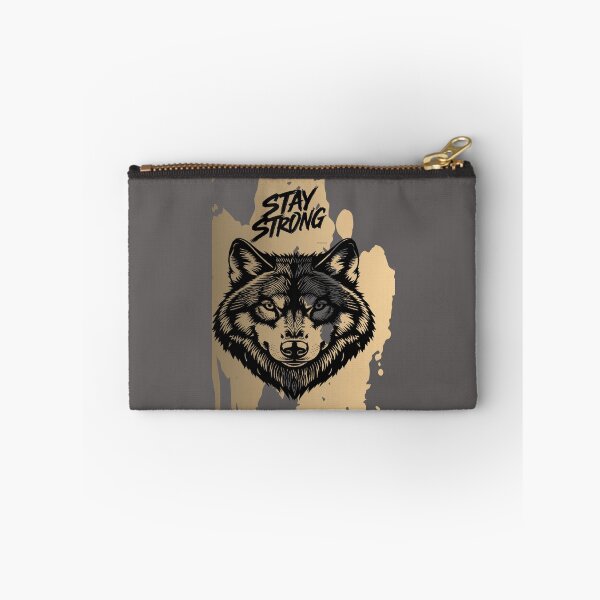 Item preview, Stay Strong Digital Wolf Art Vanilla designed and sold by GoGreenlove.