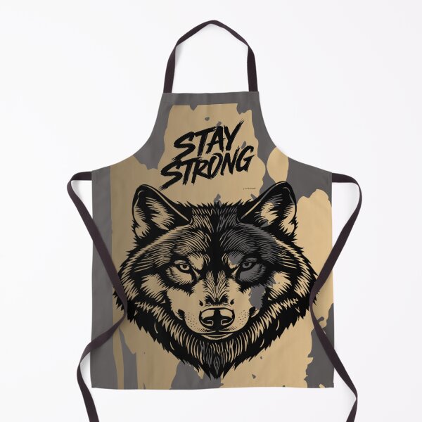 Item preview, Stay Strong Digital Wolf Art Vanilla designed and sold by GoGreenlove.