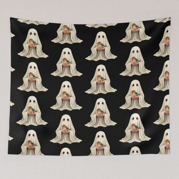 Item preview, Spooky Cute Ghost Halloween Cottagecore Magic Art designed and sold by Aousome.