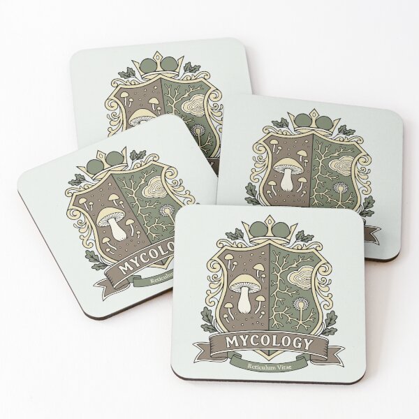 Item preview, Mycology Crest - Science Coat of Arms designed and sold by MicroMarket.