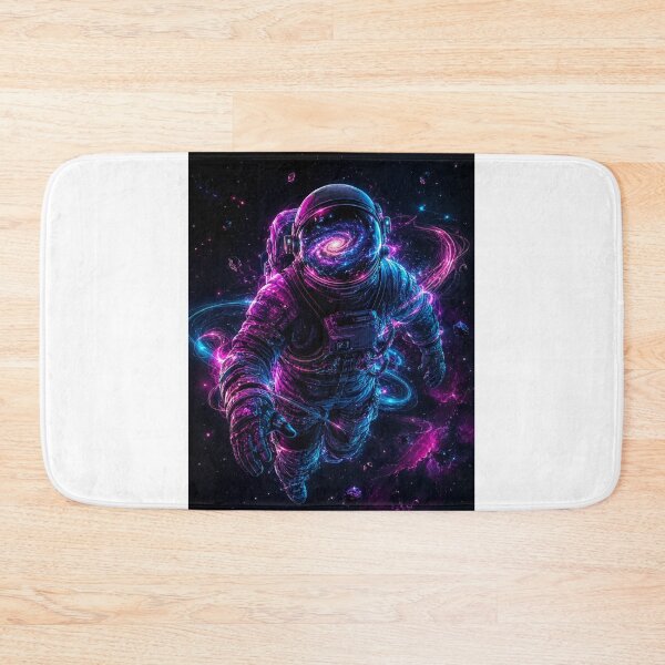 Item preview, Neon Cosmic Astronaut Galaxy Space Suit Art designed and sold by @VIRAT DESIGNER@.