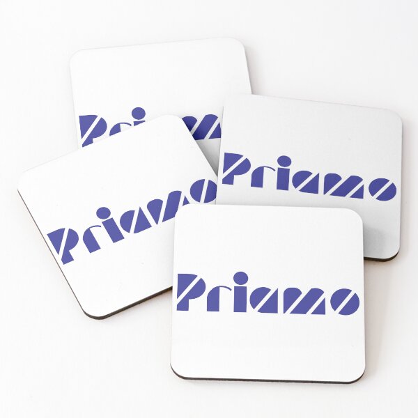 Item preview, Priamo Modern Cutout Purple Typographic Logo designed and sold by catrghp.