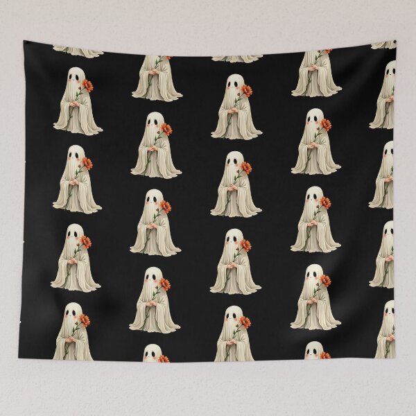 Item preview, Spooky Cute Ghost Halloween Cottagecore Magic Art designed and sold by Aousome.