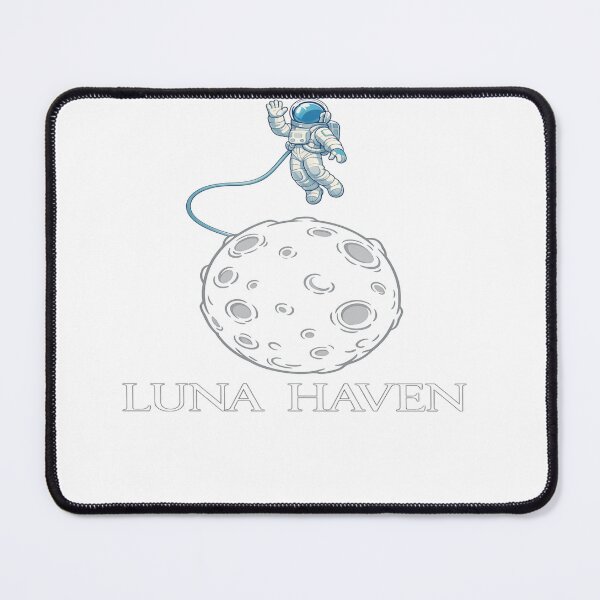 Item preview, Floating Astronaut and Moon Back Print | Luna Haven Celestial Space Shirt designed and sold by Luna Haven.