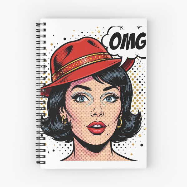 Item preview, OMG FEDORA - Surprised Pop Art Girl "OMG! designed and sold by MAISON SYLVIE.