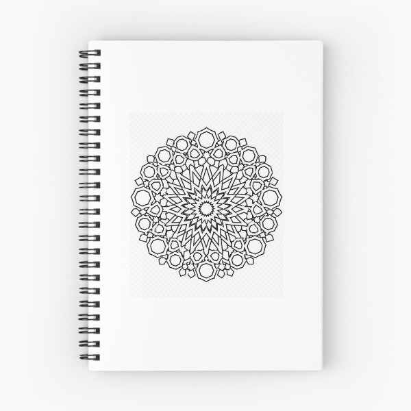 Item preview, Minimalist Seljuk Mosaic Star | Islamic Geometric Pattern | Black and White Vector designed and sold by DesertInkArt.