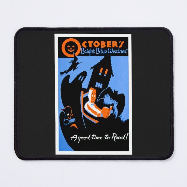 Item preview, Freshly Restored October's Bright Blue Weather is A Good Time To Read Poster Print designed and sold by Vintage Poster Supply.