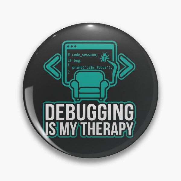 Item preview, Debugging Is My Therapy Funny Developer Gift Coding Humor Design designed and sold by Ixnor.
