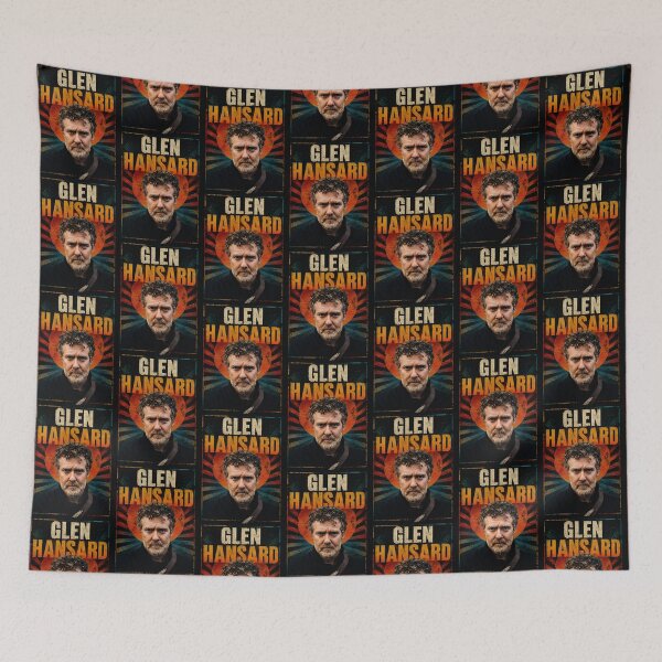 Item preview, Glen Hansard Retro Portrait | Vintage Irish Folk Music Sunset Graphic designed and sold by Eddy048.