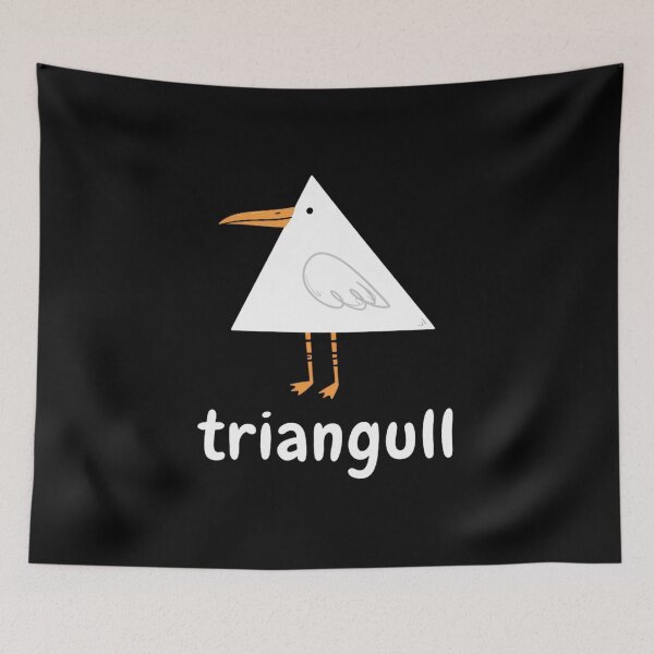 Item preview, Triangull Triangle Seagull Bird Pun Funny T-Shirt | Geometric Math Nerd Graphic Gift designed and sold by Trendably.