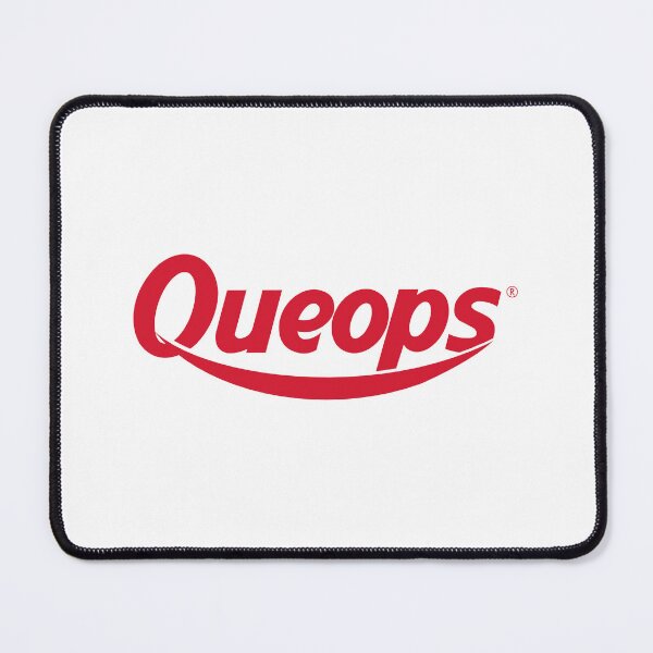 Item preview, Queops Red Smile Cursive Brand Logo designed and sold by catrghp.