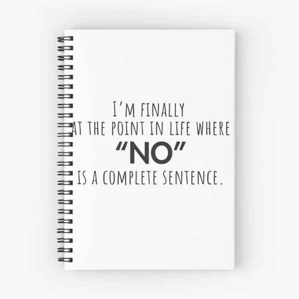 Item preview, I’m Finally at the Point in Life Where “No” Is a Complete Sentence | Funny Introvert Quote designed and sold by Softbear Atelier.