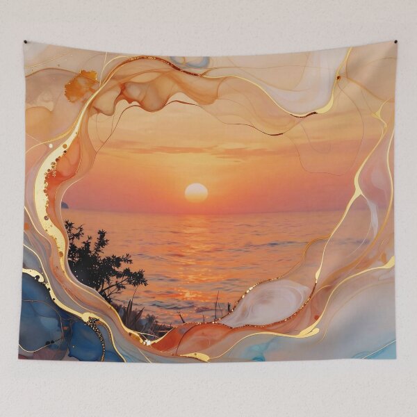Item preview,  Abstract Sea Sunset designed and sold by Lightworker11.