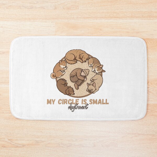 Item preview, My Circle Is Small Dogtrovert - Cute Sleeping Dogs and Human Circle designed and sold by Neurospicy Trolls.