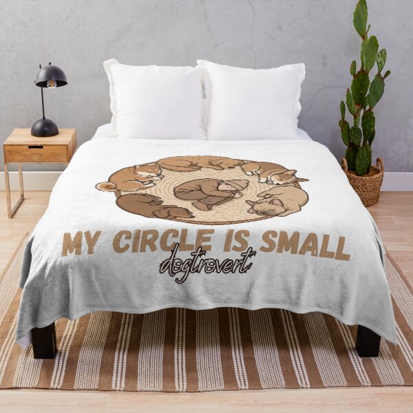 Item preview, My Circle Is Small Dogtrovert - Cute Sleeping Dogs and Human Circle designed and sold by Neurospicy Trolls.