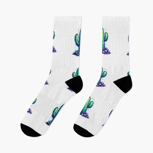 Item preview, Neon Pixel Art Cactus Retro Gaming Desert Design designed and sold by NucciCollective.