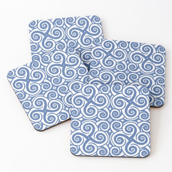 Item preview, Blue Celtic wave pattern by Beliris Creations designed and sold by BelirisCréations.