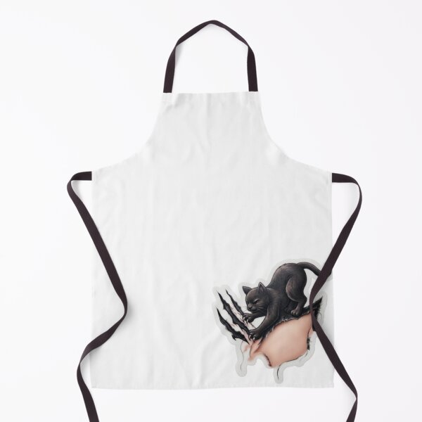 Item preview, Black Cat Ripping Through Skin designed and sold by Snurly.
