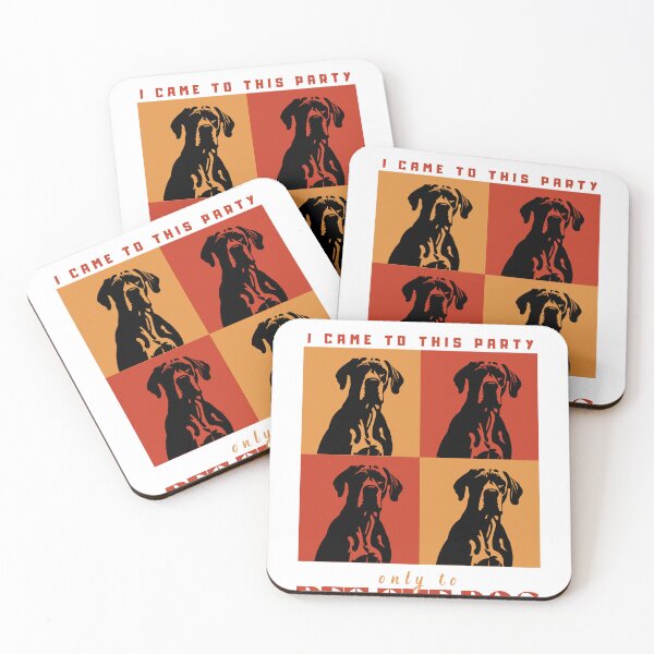 Item preview, I Came To This Party Only To Pet The Dog - Retro Pop Art Dog Lover Dogtrovert designed and sold by Neurospicy Trolls.