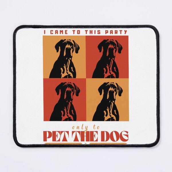 Item preview, I Came To This Party Only To Pet The Dog - Retro Pop Art Dog Lover Dogtrovert designed and sold by Neurospicy Trolls.
